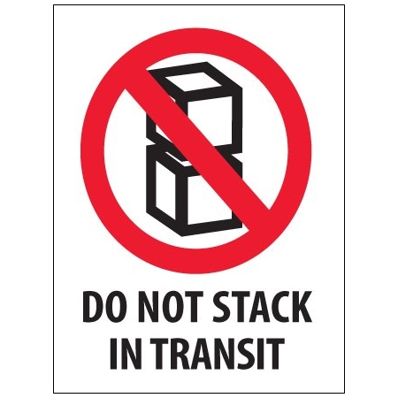 Bsc Preferred 3 x 4'' - ''Do Not Stack In Transit'' Labels BUY00023901